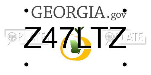 Z47LTZ Georgia License Plate