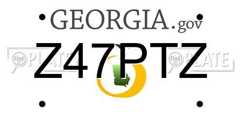 Z47PTZ Georgia License Plate