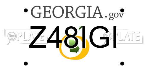 Z48IGI Georgia License Plate
