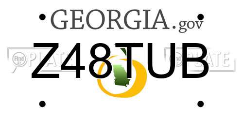 Z48TUB Georgia License Plate