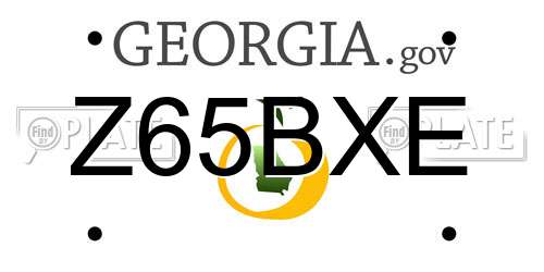 Z65BXE Georgia License Plate
