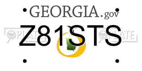 Z81STS Georgia License Plate
