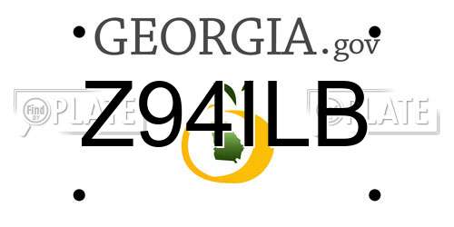 Z94ILB Georgia License Plate