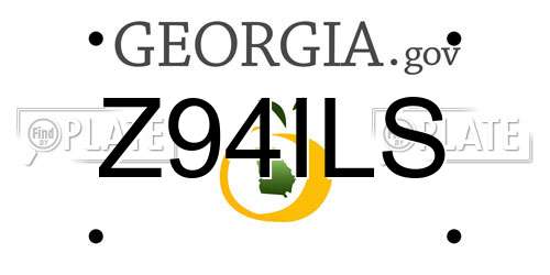 Z94ILS Georgia License Plate