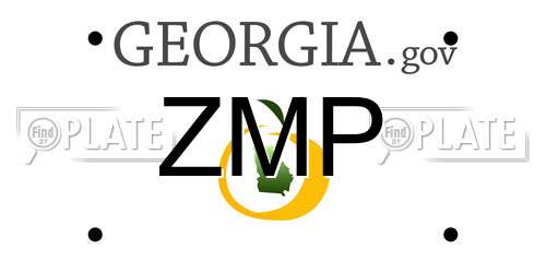 ZMP Georgia License Plate