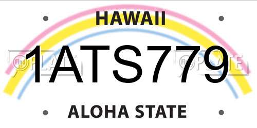 1ATS779 Hawaii License Plate