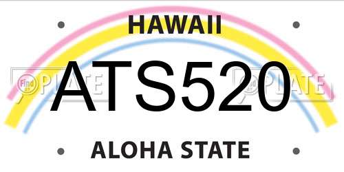 ATS520 Hawaii License Plate