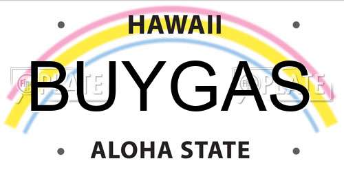 BUYGAS Hawaii License Plate