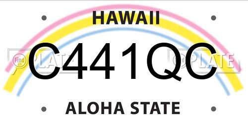 C441QC Hawaii License Plate