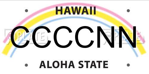 CCCCNN Hawaii License Plate