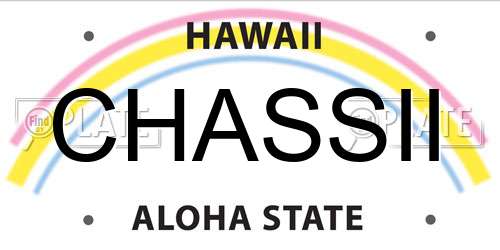 CHASSII Hawaii License Plate
