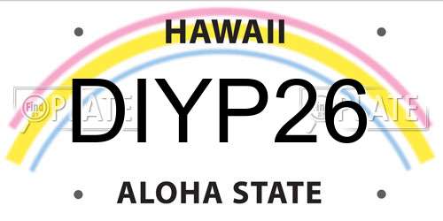 DIYP26 Hawaii License Plate