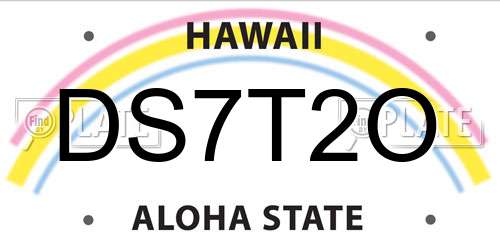 DS7T2O Hawaii License Plate
