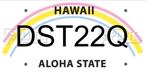 DST22Q Hawaii License Plate