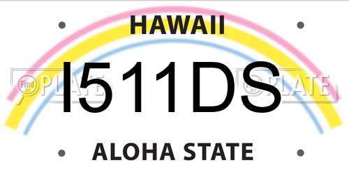 I511DS Hawaii License Plate