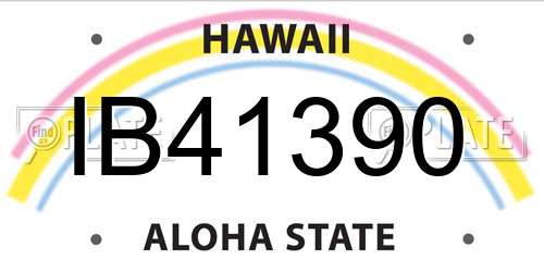 IB41390 Hawaii License Plate