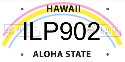 ILP902 Hawaii License Plate