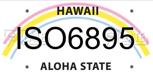 ISO6895 Hawaii License Plate