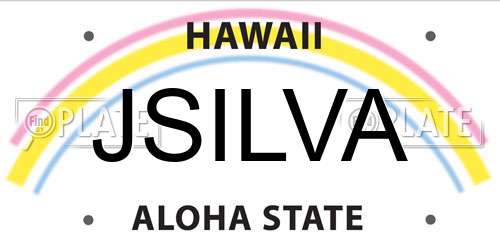 JSILVA Hawaii License Plate