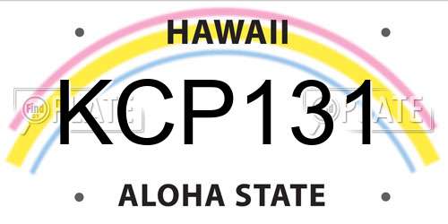 KCP131 Hawaii License Plate