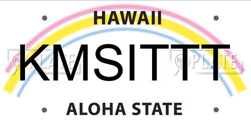 KMSITTT Hawaii License Plate