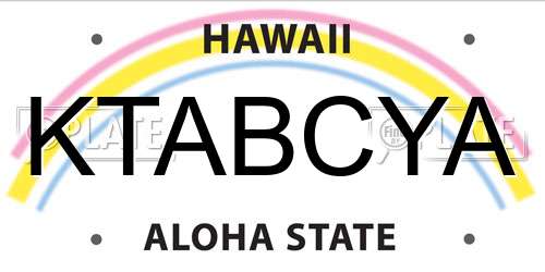 KTABCYA Hawaii License Plate