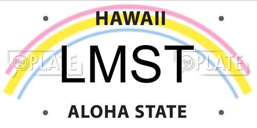 LMST Hawaii License Plate