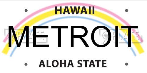 METROIT Hawaii License Plate