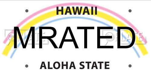 MRATED Hawaii License Plate