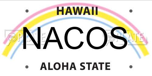 NACOS Hawaii License Plate