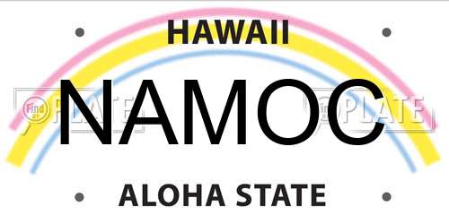 NAMOC Hawaii License Plate