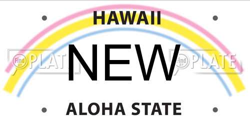 NEW Hawaii License Plate
