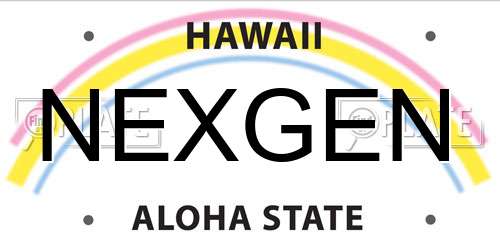 NEXGEN Hawaii License Plate
