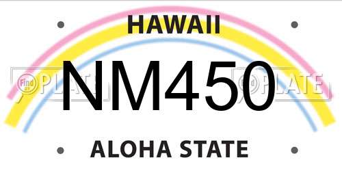 NM450 Hawaii License Plate