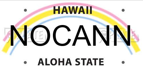 NOCANN Hawaii License Plate