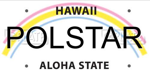 POLSTAR Hawaii License Plate