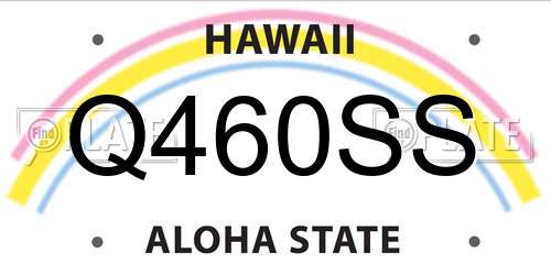 Q460SS Hawaii License Plate