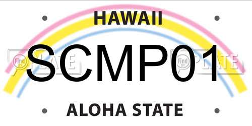 SCMP01 Hawaii License Plate