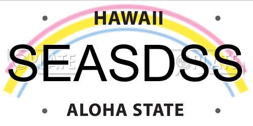 SEASDSS Hawaii License Plate