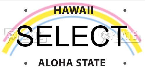 SELECT Hawaii License Plate