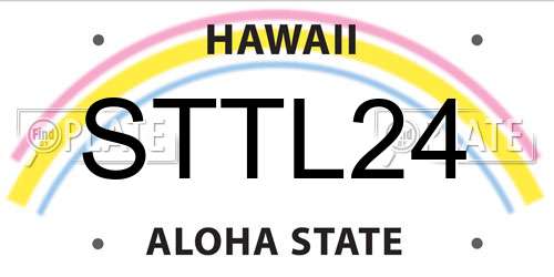 STTL24 Hawaii License Plate