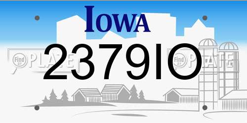 2379IO Iowa License Plate