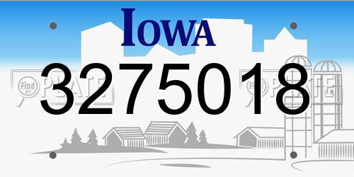 3275018 Iowa License Plate