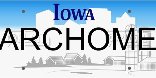 ARCHOME Iowa License Plate