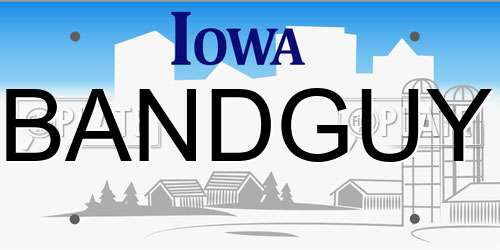BANDGUY Iowa License Plate