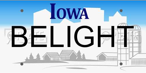 BELIGHT Iowa License Plate
