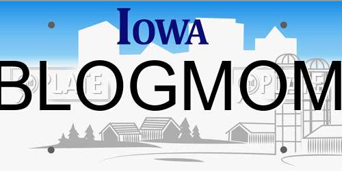BLOGMOM Iowa License Plate