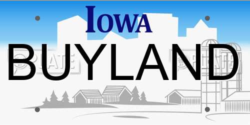 BUYLAND Iowa License Plate