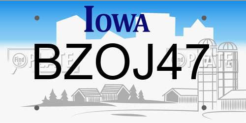 BZOJ47 Iowa License Plate