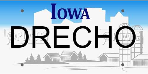 DRECHO Iowa License Plate